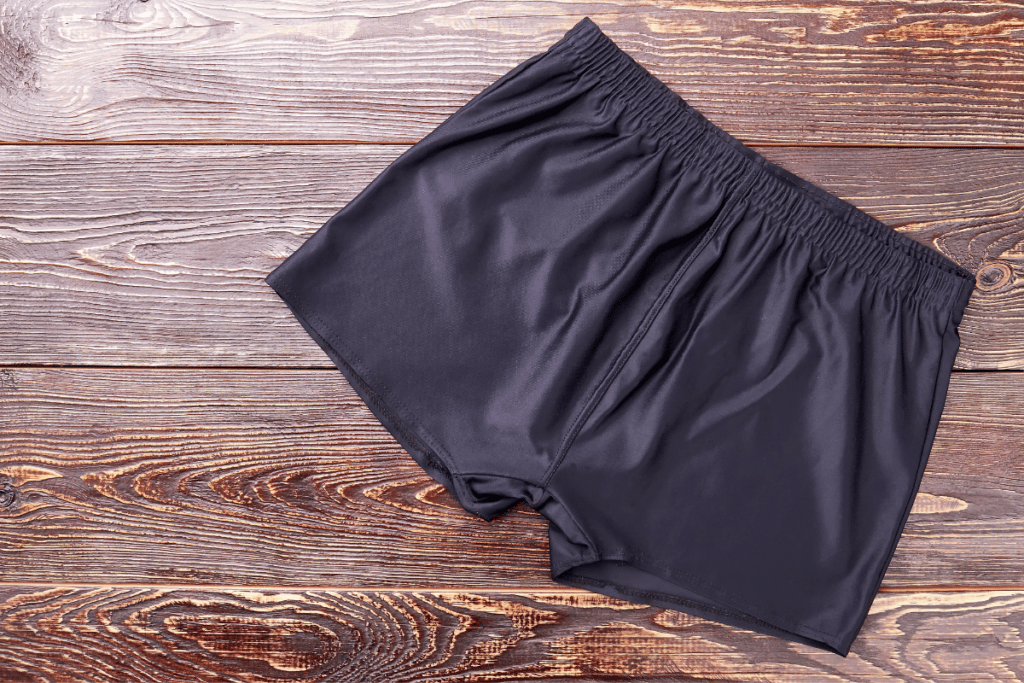 black running shorts