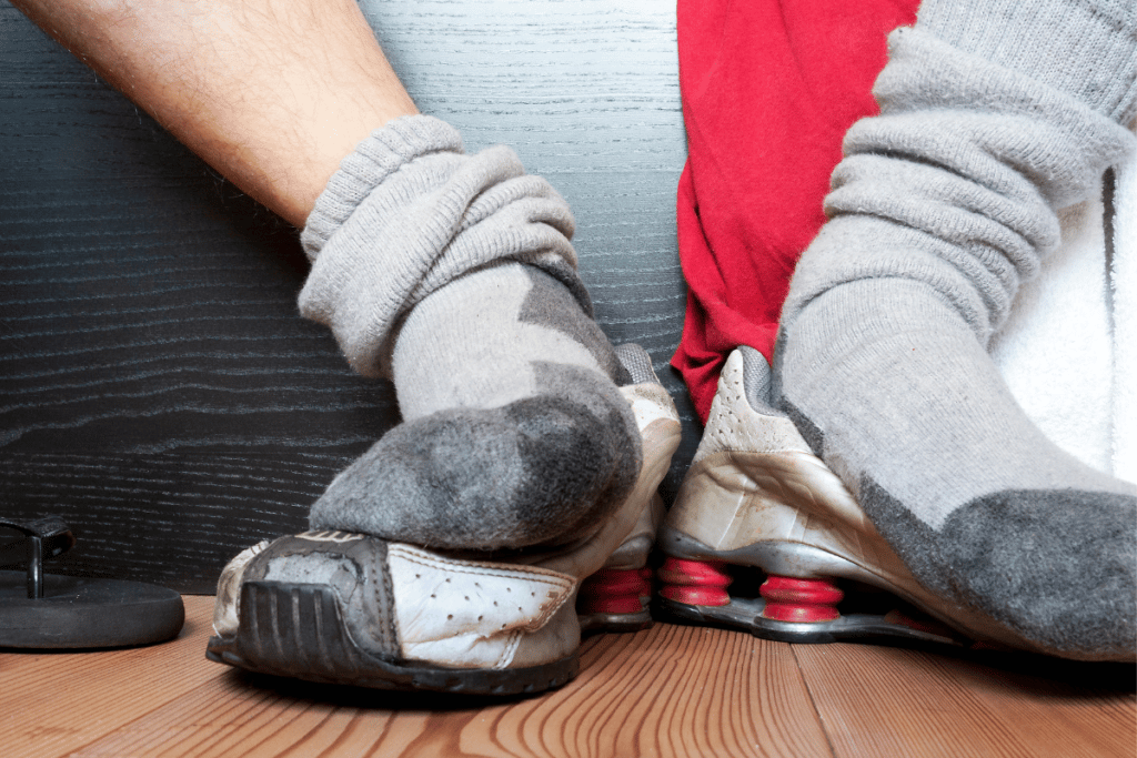 Stinky shoes are the result of bacterial growth, often caused by sweat or water and dirt that have gotten trapped in your shoes.