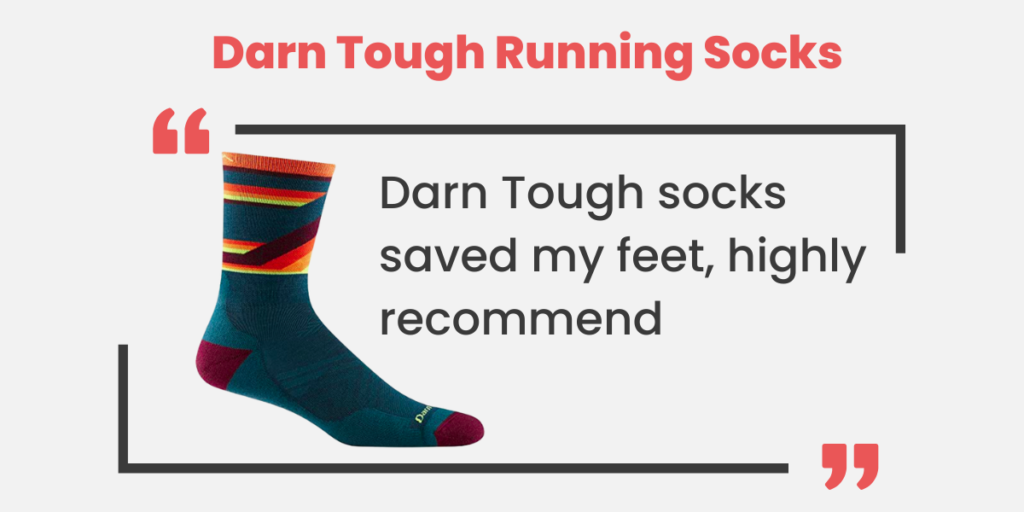 Darn Tough socks are a popular choice for runners, especially those who want their socks to have a little bit of personality.